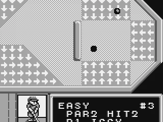 Arrows push the ball towards the hole