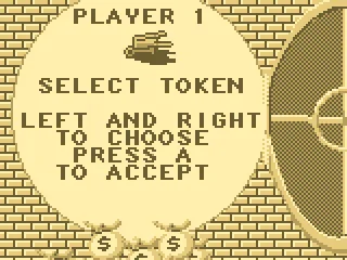 Token selection.