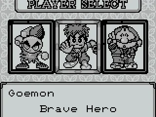 Character select screen