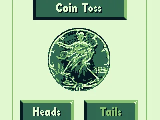 Coin toss: Heads or tails?