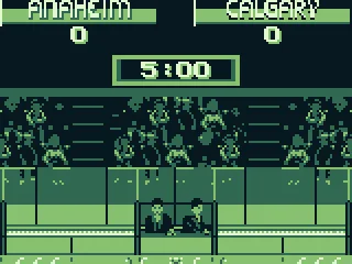 The score after 1 period.