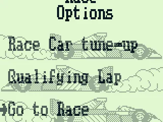 If you want to race a single circuit, select tune-up, a qualifying lap or race.
