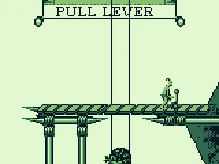 I pulled the lever and then an elevator came down