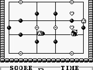 The black blobs can be kicked towards enemies.