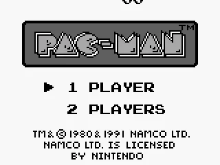 Title screen with players to select.