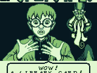 I found a library card. Wow!