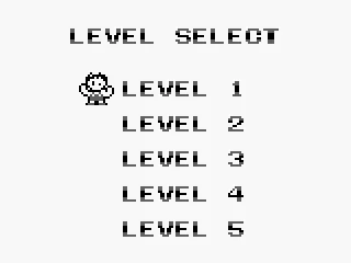 Selecting the level (speed) for a standard single player game.