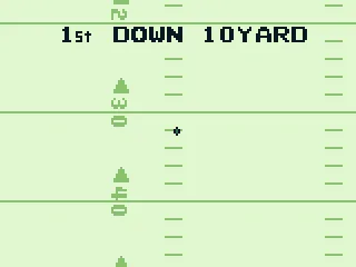 It is 1st down and 10 yards to go.