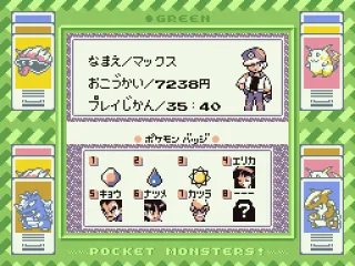 Badges, bosses cleared and those yet to be beaten.