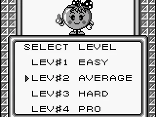 Choosing the difficulty level