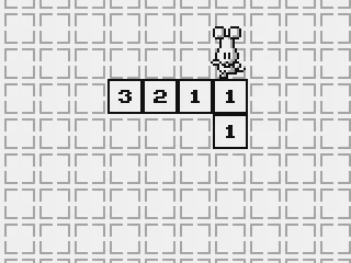 Then, push the remaining 2 on top of the 1