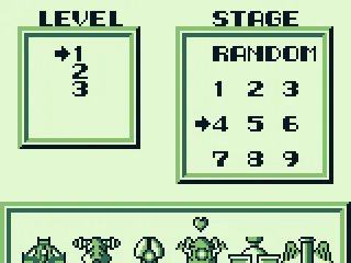 Before you start, choose the difficulty and type of spaceship.