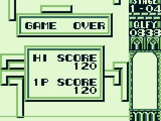 Game over, the blocks reached the bottom!