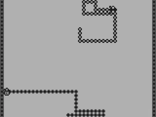 The snake is rolling its eyes.