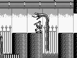 In the sewers you have to deal with water that slows you down, giant snakes ...