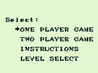 Game mode selection - 1 or 2 players?