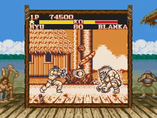 Playing in the Super Game Boy, the border will be with the adversary's stage visual! Like the SNES version...