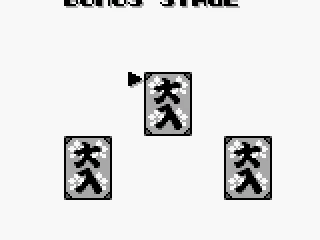 Choosing a bonus stage.