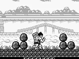 Clearing part of a stage. Exhibitionist... :)