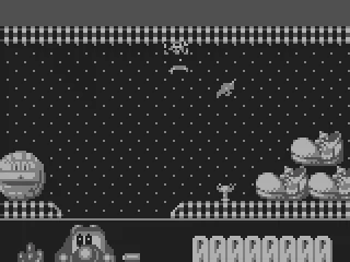 Climbing along the ceiling.