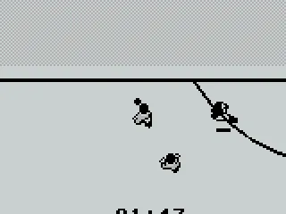 Oops, he's almost through.