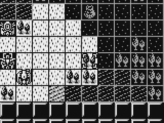 The white squares show where you can move