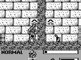 Jump at the arrow marking to warp to another room