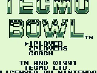 Title screen with options