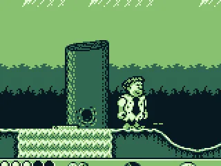 Jump onto logs to cross waterfalls (without falling down them)