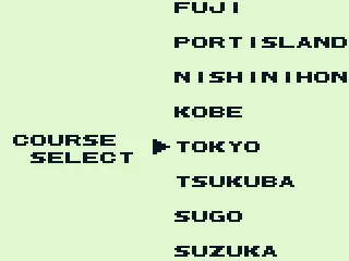 F-3000 Course Select (JP)