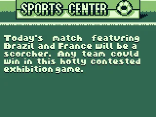 Announcing the exhibition game.