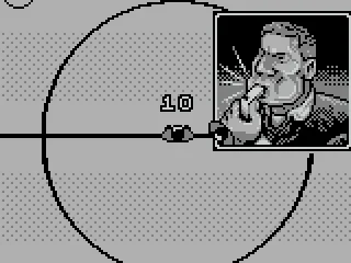 The referee blows his whistle.