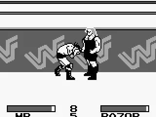 Razor Ramon crying after a beat in his face