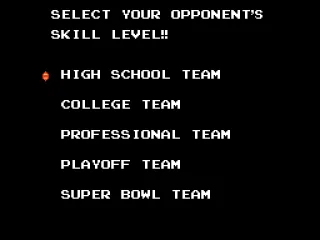 Choosing a difficulty level