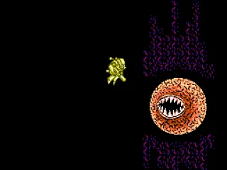 The lifeform Parasitis, full after eating Planet Abadox