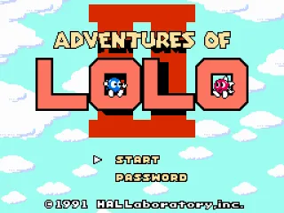 Japanese title screen (second game named