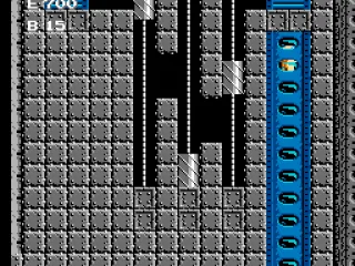 Inside a tube in the Air Fortress. Watch out for those grinders!