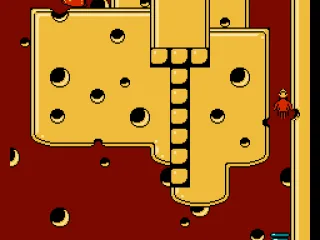 Alfred is sprung into the air