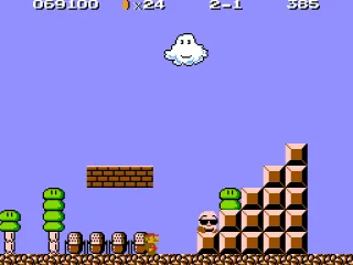 Standing in front of microphones