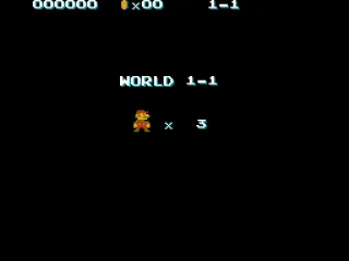 World 1-1 about to start