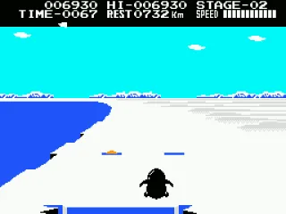 Jumping over an ice crevice