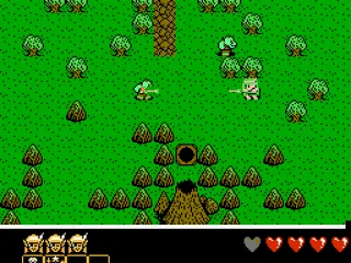 Shooting arrows at an enemy.