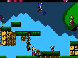 Fighting some weird horsemen