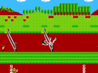 Player collides with the hurdle