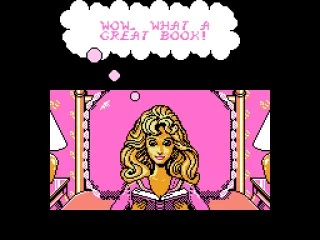Barbie reads before falling asleep