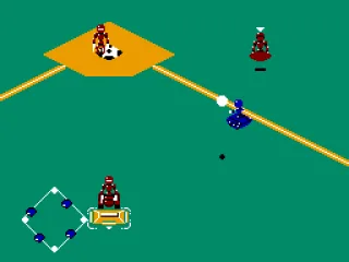 A floater near second base will catch the ball