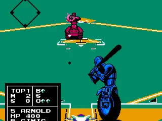 Batter Up between a Tank and a Motorcycle