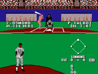 The smooth-swinging Osmond looks to take Talbot deep.