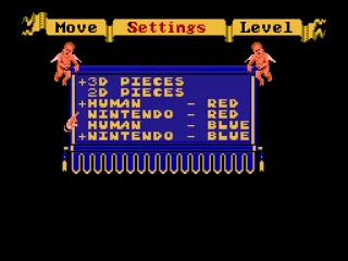 In the settings menu (press select)