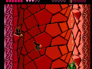 Toads swings about on a rope.